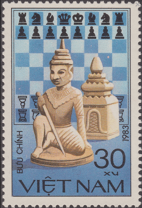 Vietnam, 1983 - Pieza Rey birmano y Torre