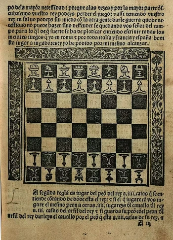 Diagrama de la obra «Repetición de amores y arte de ajedrez»