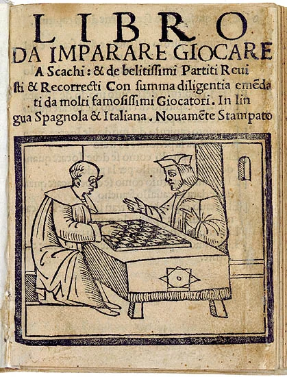 Libro da Imparare Giocare a Scacchi-Damiano (Roma, 1512)